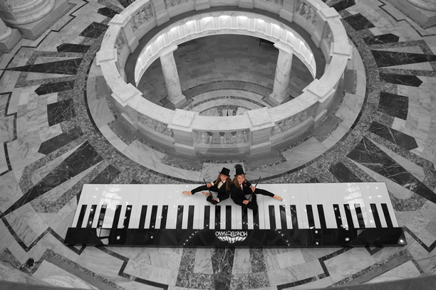 Dancer on Floor Piano